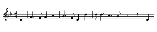 The Little Beggar Boy - staff notation