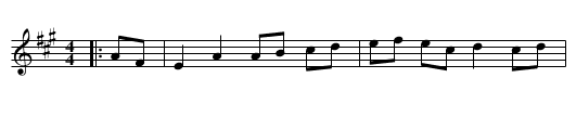 The Little Beggarman - staff notation