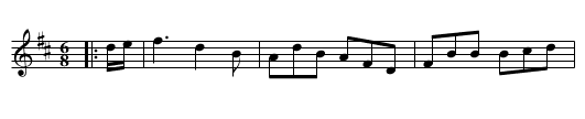 The Little Brown Jug - staff notation