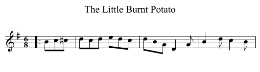 The Little Burnt Potato - staff notation
