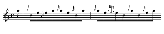 The Little Cascade  CYMRU - staff notation