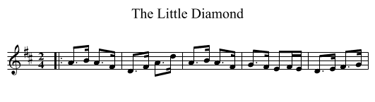 The Little Diamond - staff notation