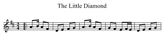 The Little Diamond - staff notation