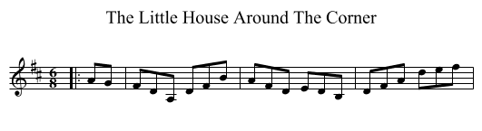 The Little House Around The Corner - staff notation