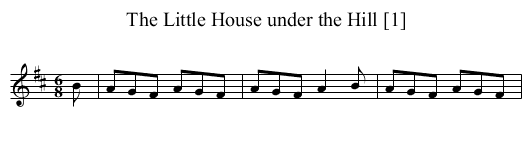 The Little House under the Hill [1] - staff notation