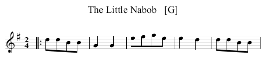 The Little Nabob   [G] - staff notation
