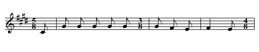 The Little Rattlesnake - staff notation