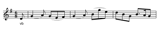 The Little Red Lark   (air)   0072 - staff notation