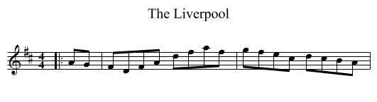 The Liverpool - staff notation