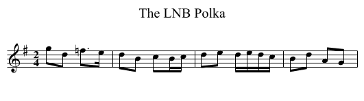 The LNB Polka - staff notation