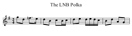 The LNB Polka - staff notation