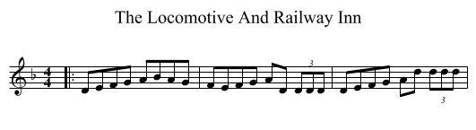 The Locomotive And Railway Inn - staff notation