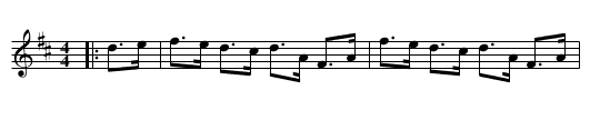 The Locomotive Hornpipe - staff notation