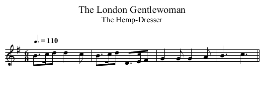 The London Gentlewoman - staff notation