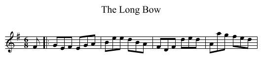 The Long Bow - staff notation