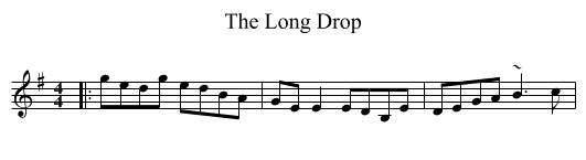 The Long Drop - staff notation