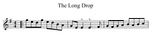 The Long Drop - staff notation