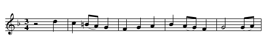 The Long Peggin' Awl - staff notation