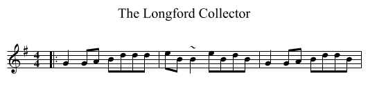 The Longford Collector - staff notation