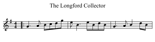 The Longford Collector - staff notation
