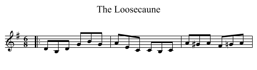 The Loosecaune - staff notation
