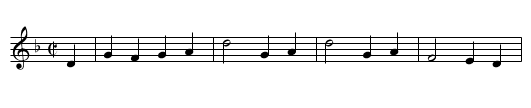 The Lord Mayos delight - staff notation