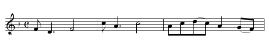 The Lord Monk's March - staff notation