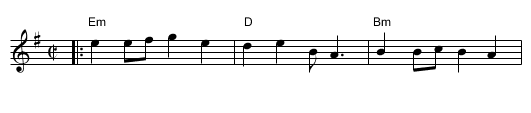 The Lost Mitten - staff notation