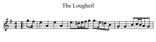 The Lougheil - staff notation
