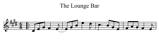 The Lounge Bar - staff notation