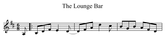 The Lounge Bar - staff notation