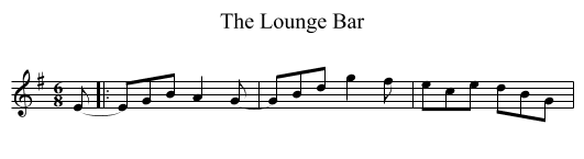 The Lounge Bar - staff notation