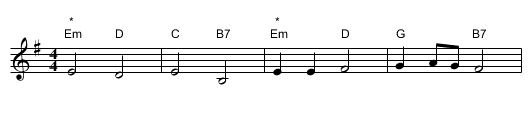 The Love Round - staff notation
