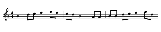 The Lover's Ghost - staff notation