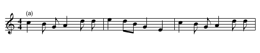 The Lover's Lament - staff notation