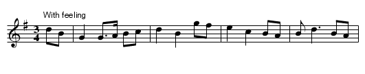 The Lover's Story - staff notation