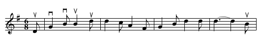 The LOW BACKED CAR - staff notation