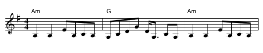 The Low Highland - staff notation