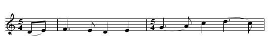 The Lowlands of Holland - staff notation