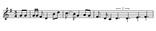 The Lowlands of Holland - staff notation