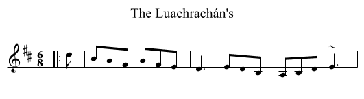 The Luachrachán's - staff notation