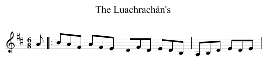 The Luachrachán's - staff notation