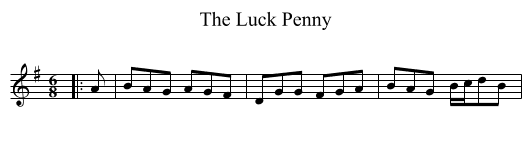 The Luck Penny - staff notation