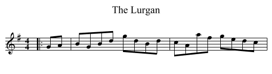 The Lurgan - staff notation