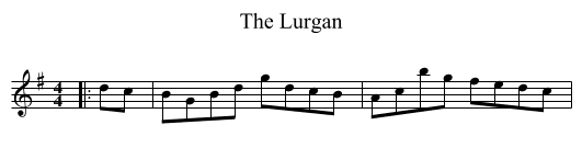 The Lurgan - staff notation