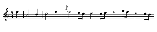 The Lyke Wake Dirge - staff notation
