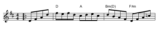 The Mackilmoyle - staff notation