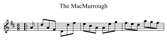 The MacMurrough - staff notation