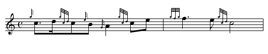 The MacRae Meadow - staff notation