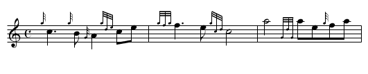 The MacRae Meadow - staff notation